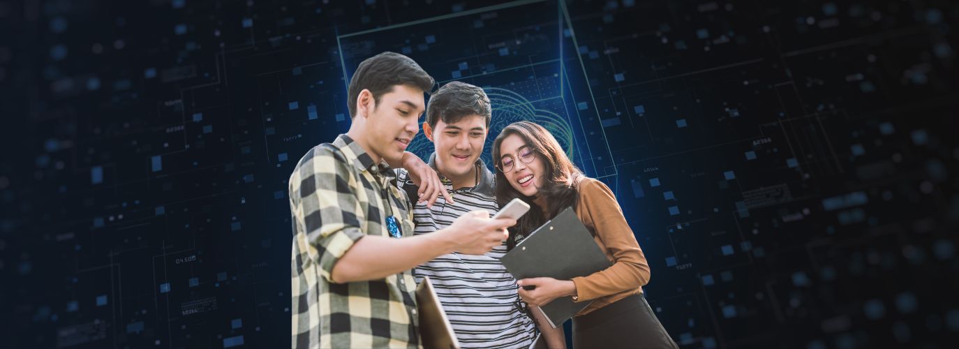 Social media manager scheduling content and analyzing growth metrics on multiple platforms