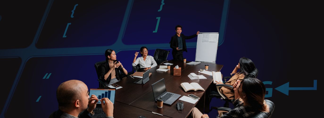 Modern web development team optimizing a responsive website for business growth