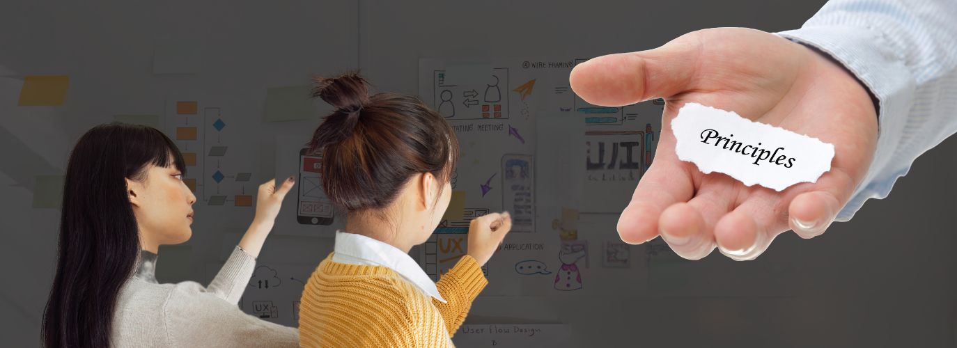 UX homepage design layout with simplified navigation and responsive elements