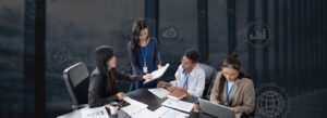Social media management process with strategic planning, tailored content, and performance analytics