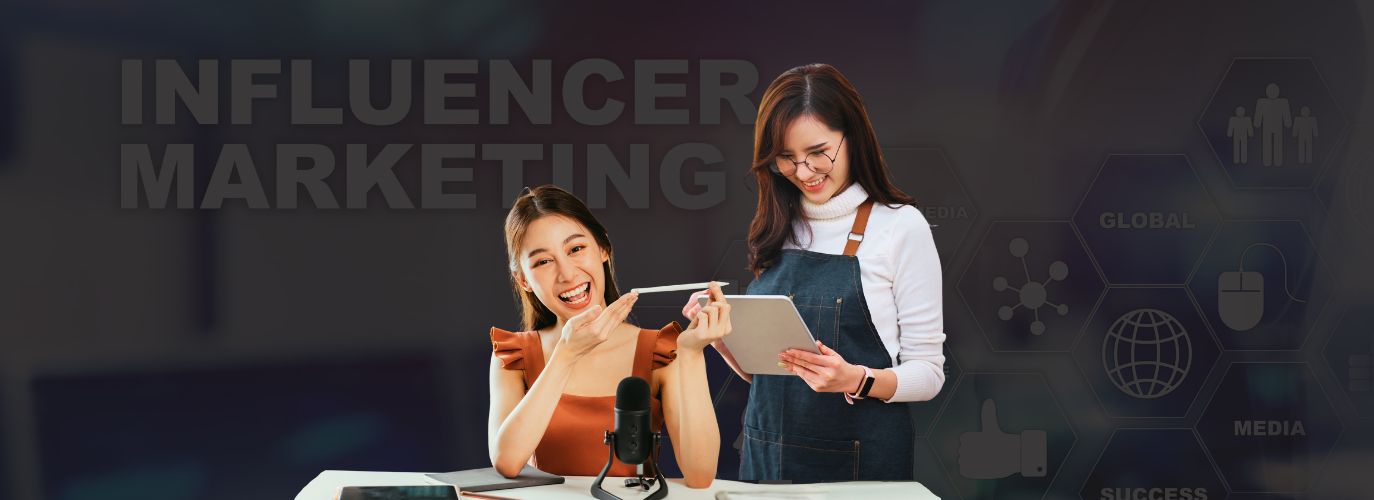 Influencer collaborating with a brand to create marketing content with high engagement