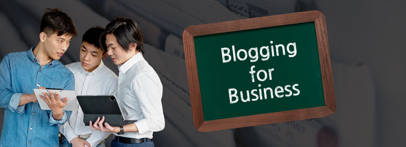 Business professionals working on blog strategy to boost SEO and content marketing performance in 2025