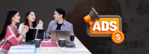 AI-powered marketing dashboard showing predictive targeting and automated ad performance metrics