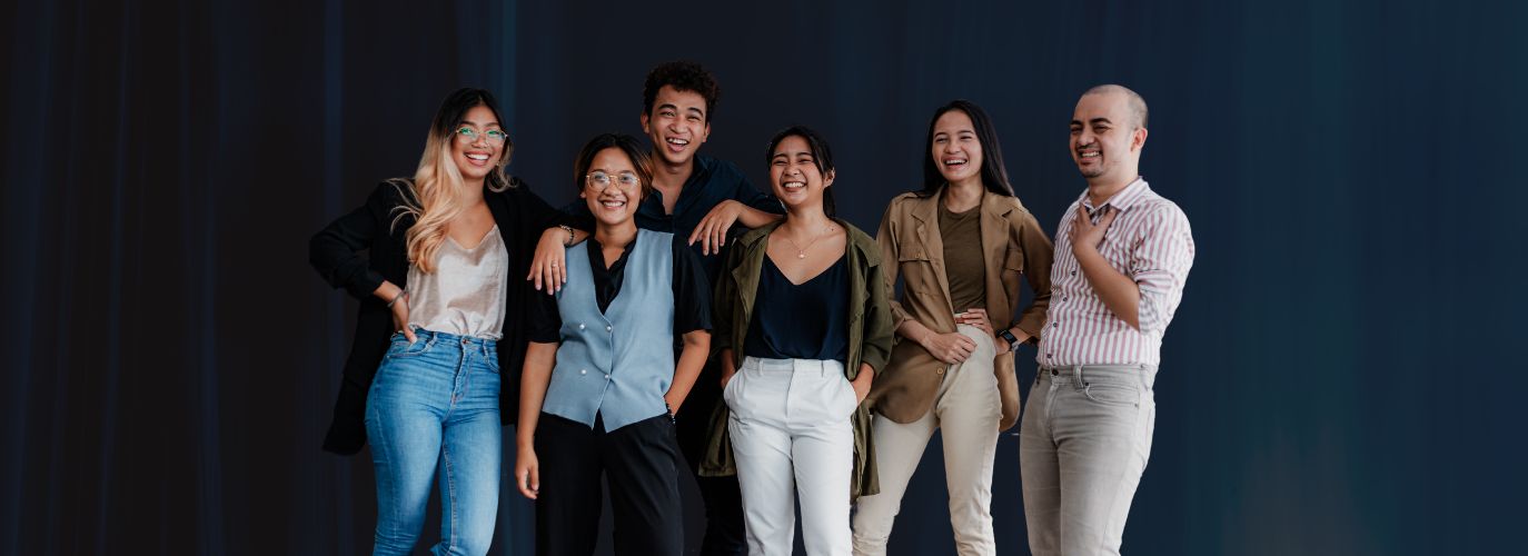 Business team discussing branding strategy during rebrand meeting