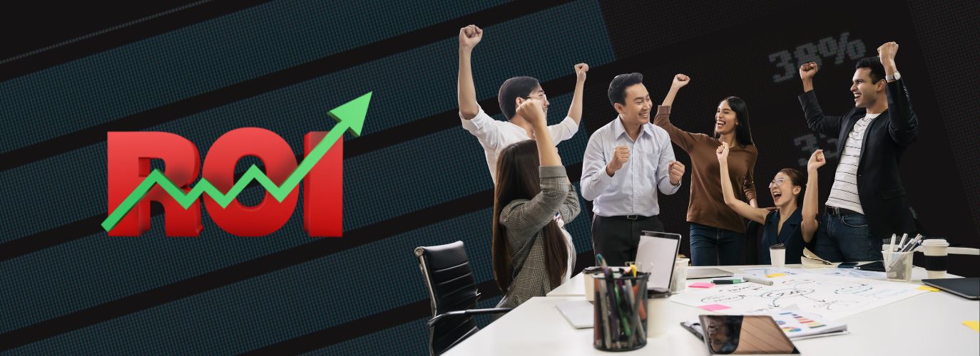 Marketing dashboard showing content performance metrics like traffic, engagement, and conversions