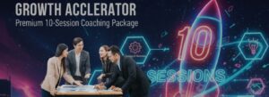 Growth Accelerator 1-on-1 business coaching session with a mentor guiding entrepreneurs to scale effectively